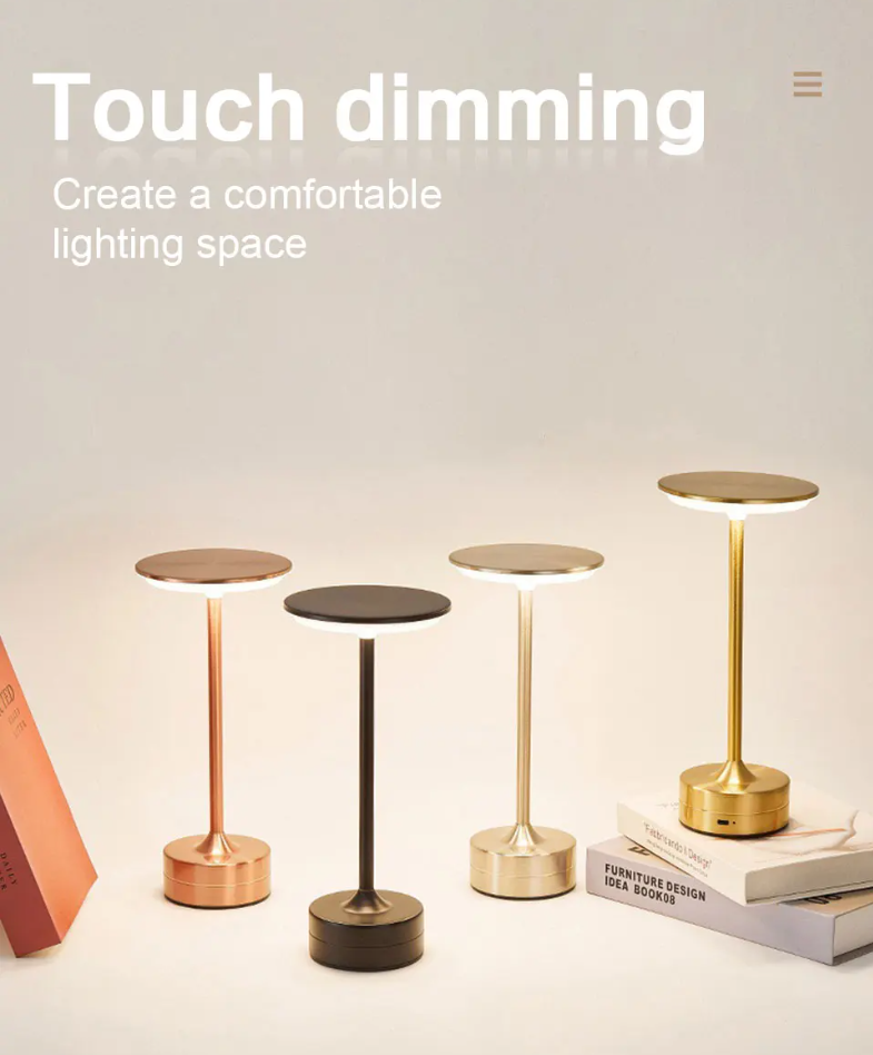 CrystalGlow Touch Table Lamp